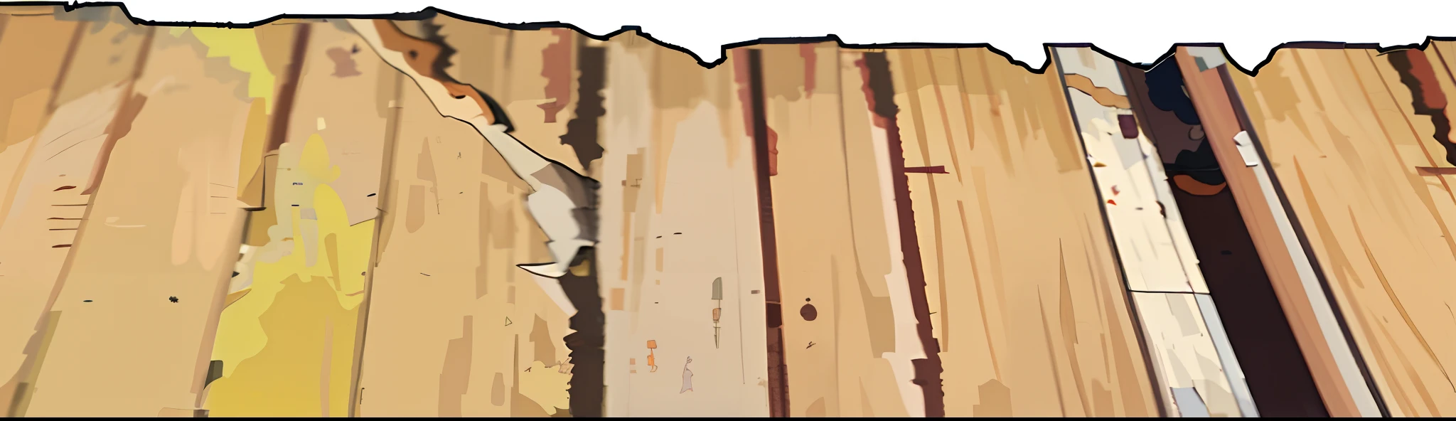 There is a picture of a wooden wall with a crack in it SeaArt AI