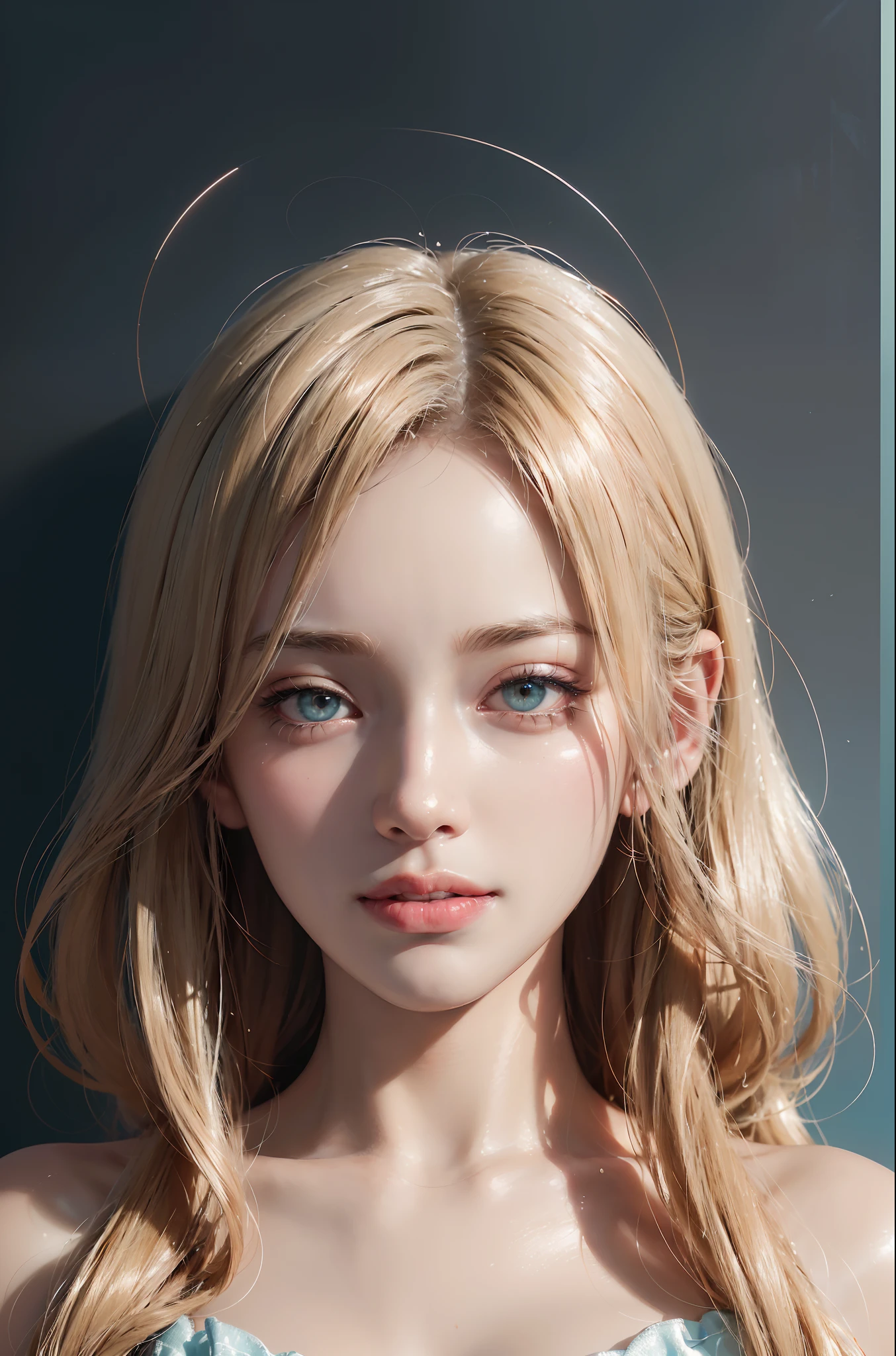 (ultra realisic), (Illustration), (Resolution Enhancement), (8K), (Extremely detailed), (Best Illustration), (beautiful-detailed eyes), (Best Quality), (The ultra-detailliert), (Masterpiece ), ( wall paper), (Detailed face),a blond, Wavy hair,(hi-top fade:1.3), (Smiling broadly, bright look), dark theme, soothing tones, muted colors, High contrast, (Natural skin texture, hyperrealism, Soft light, edgy),exposure blend, medium shot, Bokeh, (HDR:1.4), High contrast, (films, teal and orange:0.85), (muted colors, faded colors, soothing tones:1.3), Low saturation, (hyperdetailed:1.2), (black:0.4)
