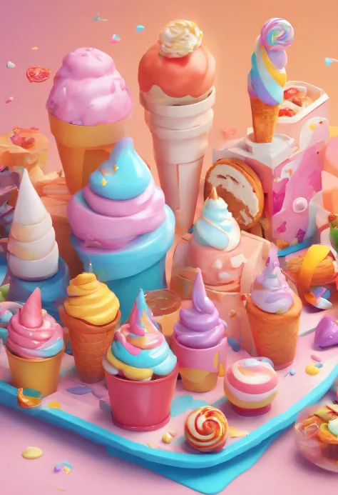(best quality,ultra-detailed),anime,logo,Ice Geek,ice cream parlor,playful design,colorful,fun characters,sweet treats,creative,whimsical background,cute decorations,anime-inspired illustrations,vibrant colors,cool typography,joyful atmosphere,delicious fl...