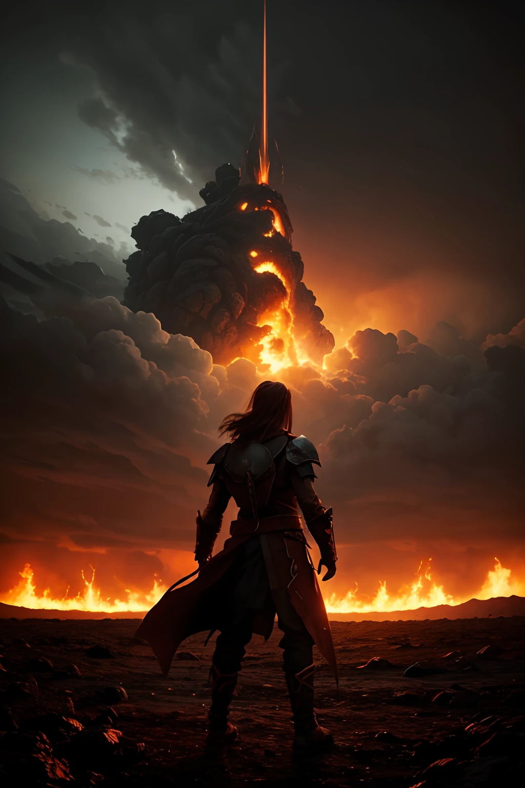 Just me and No one else No hiding Horizon crumbles Under flaming skies A shadow screams from Thunderclouds up high Nidhogg comes in winds Of burning flames Cast down war And endless pain It's coming Brace myself I'm ready It's coming No escape Stand steady