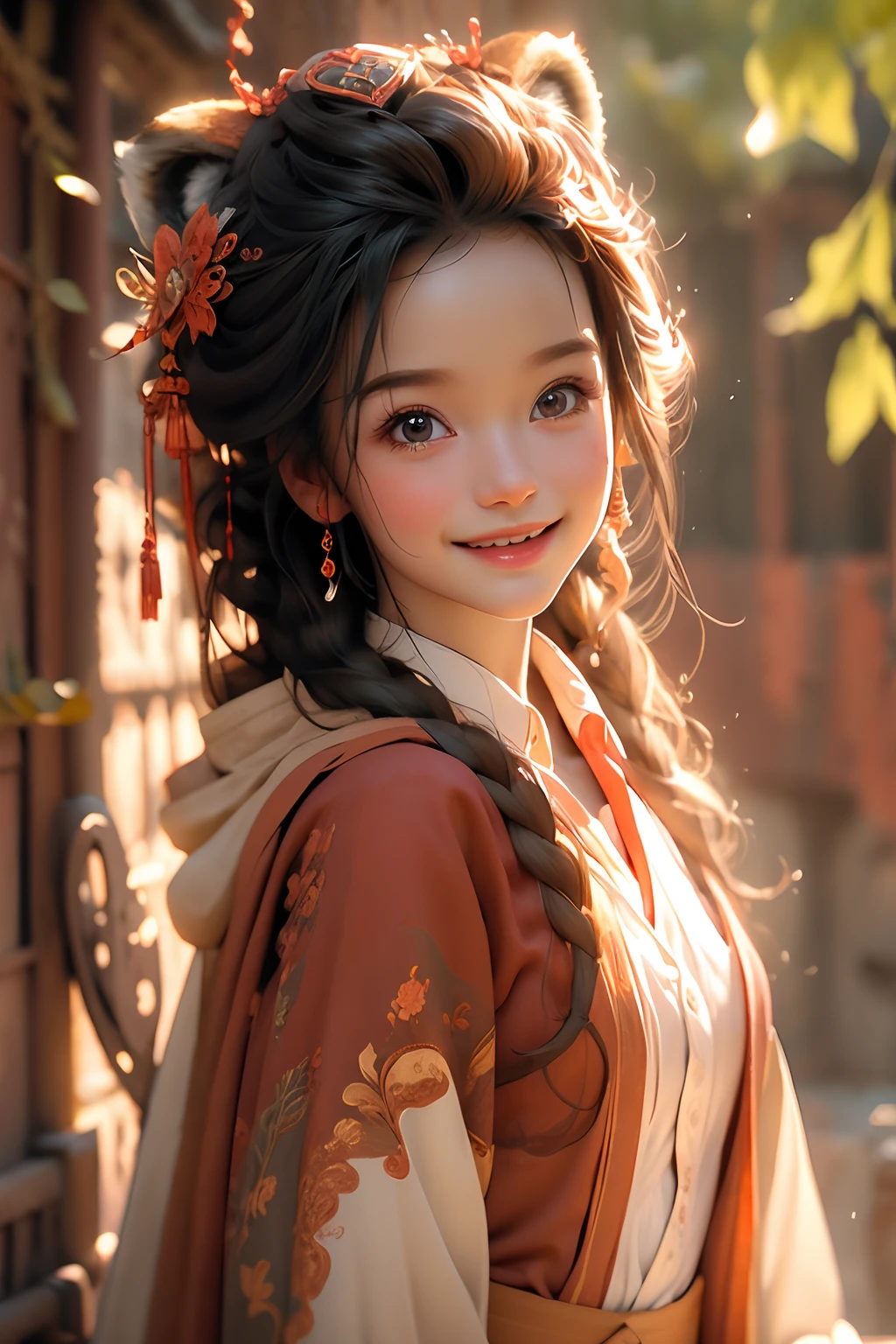 (Masterpiece, Best Quality, Very Detailed CG, Intricate Details: 1.2), 8k Wallpaper, Masterpiece, Best Quality, Award-Limited, High Quality, Super Detail, High Detail, Textured Skin, Cute, UHD, Anatomically Correct, Pixar Style, (A Cute Red Panda Wearing Doctor's Coat: 1.2), Doctor, Happy Sweet Smile. Fairy tale, bright colors, natural light, facial focus, simple background