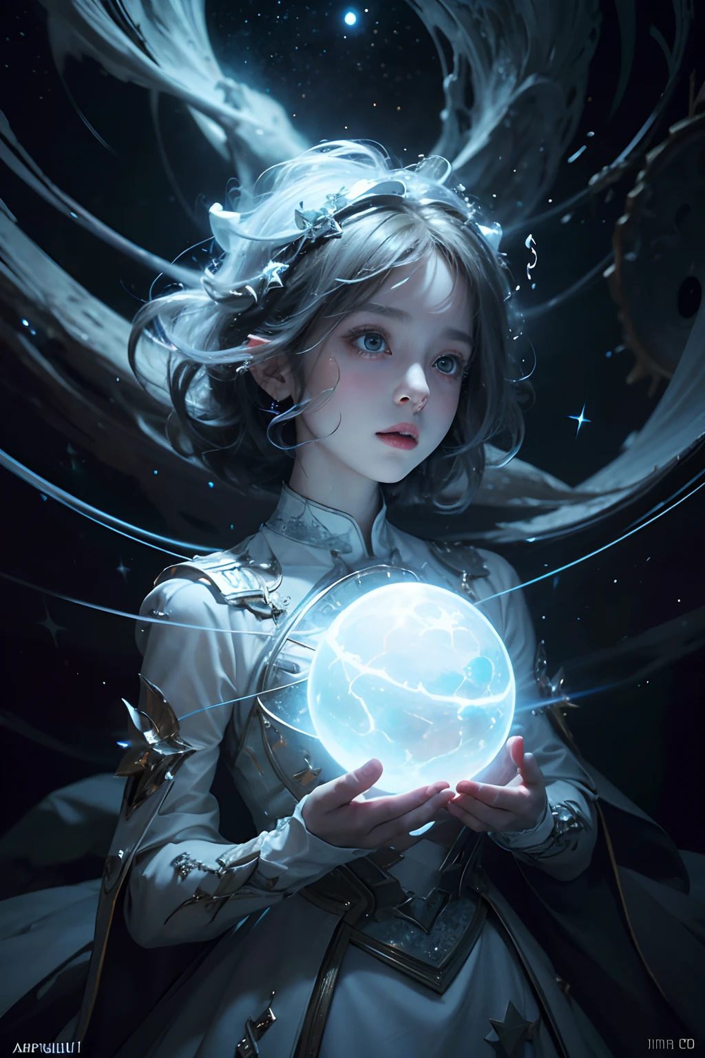 1 amorphous  shape composed of light, white, supernova, stars, creation, dancing, stardust, joy, abstract, chaos, stunning, cinematic lighting, unreal engine, trending on ArtStation, intricate details, masterpiece, best quality, by Irakli Nadar, Greg Rutkowski，(((best quality))),(((ultra detailed))),(((masterpiece)))