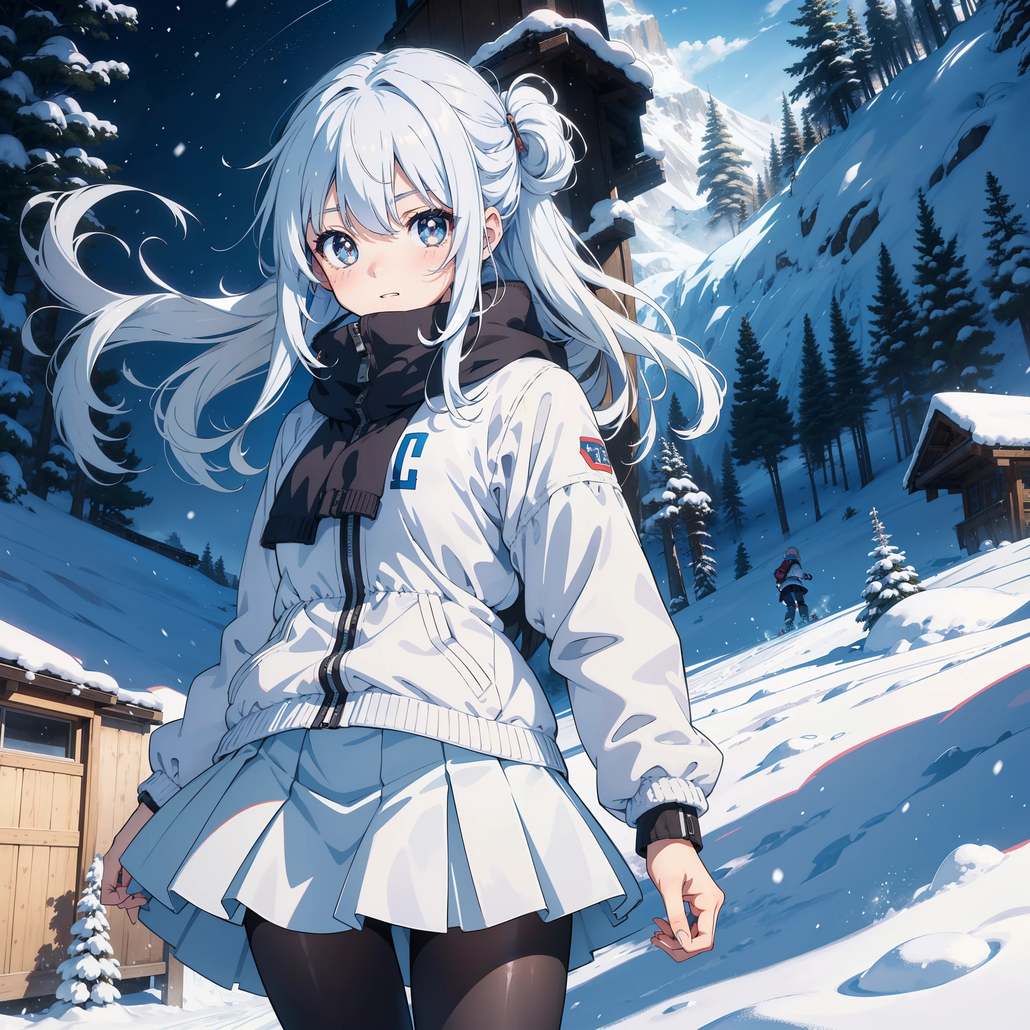 Desktop Wallpaper Hatsune Miku, Skiing, Anime Girl, Hd Image, Picture,  Background, 8236e9