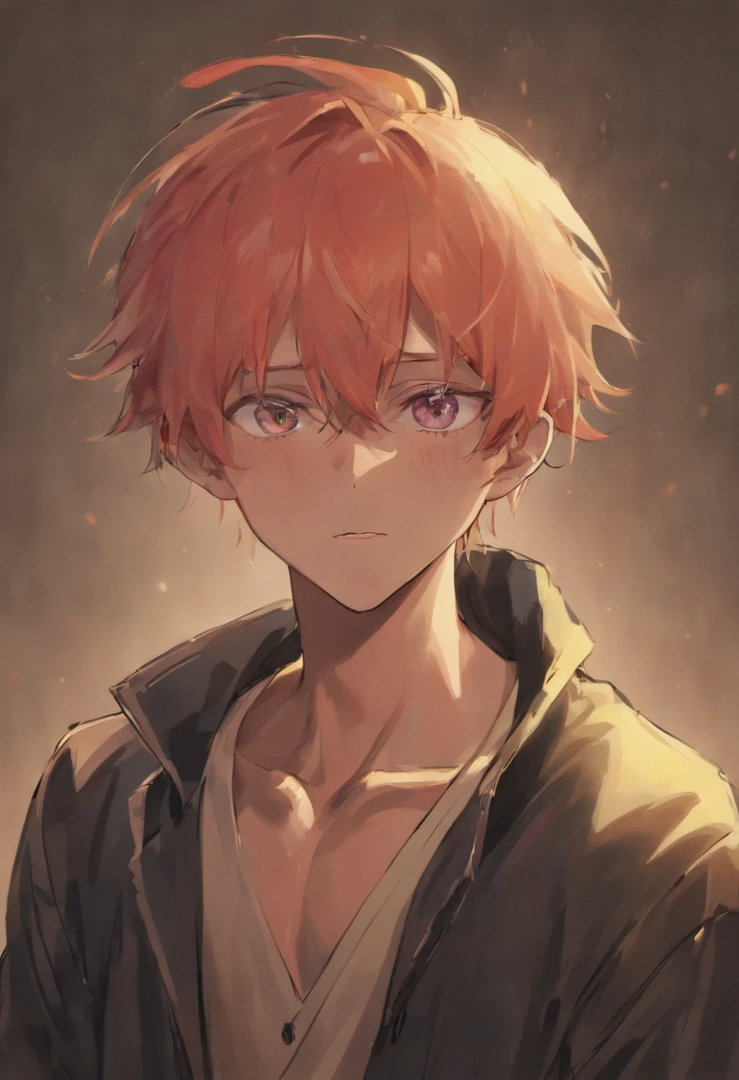 A close up of a person with red hair and a jacket - SeaArt AI