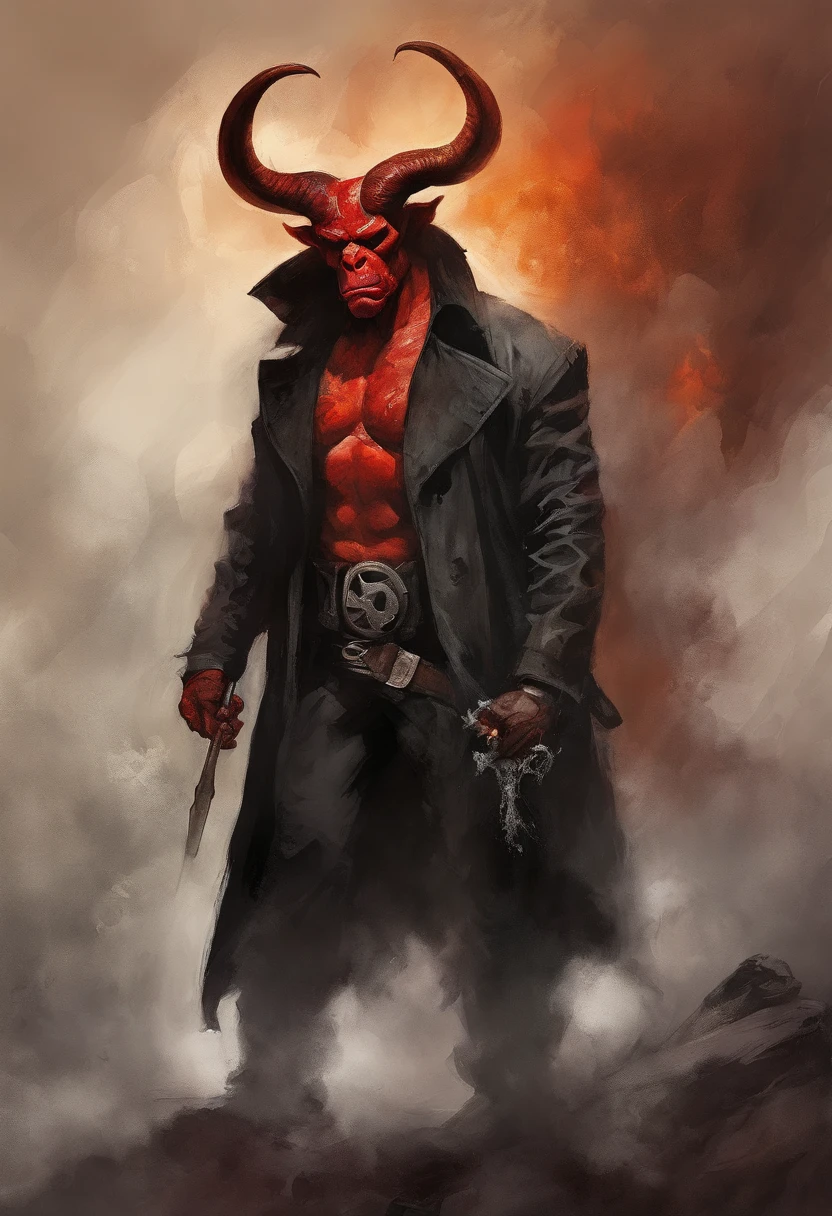 Hellboy by theartofoam on devi - SeaArt AI