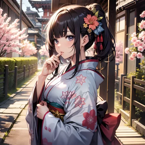 Japan wears kimono 2 shoujo sit and kiss shoujo face