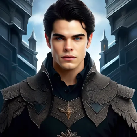 In the mystical realm of Prythian, a captivating and enigmatic figure full body portrait of , Rhysand, the High Lord of the Night Court, beckons artists to portray his complex and alluring presence. Transport yourself into the world of Sarah J. Maas’ A Cou...
