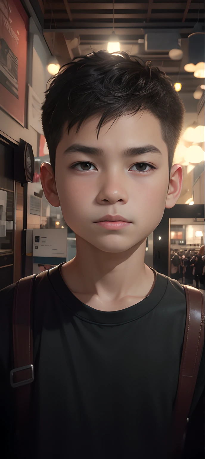 8k, 10 year boy , change background, same face