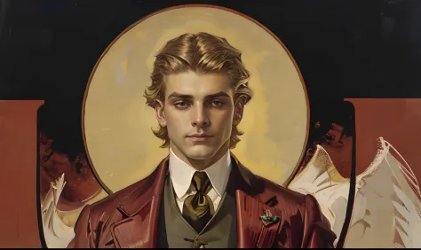 (masterpiece), (best quality), (detailed), (highres), (aesthetic), Leyendecker, a best quality, masterpiece, painting, Andrew Wy...