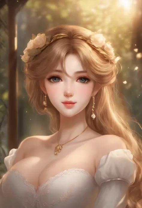 18 ans belle fille, Grands yeux, gros seins, petite et mince, 8k, premier quality, (Very detailed head: 1.0), (high detail face: 1.0), (highly detailed hair: 1.0), Maid Clothes, Highly detailed official artwork, Style d’art anime moe, Clean up the detailed...