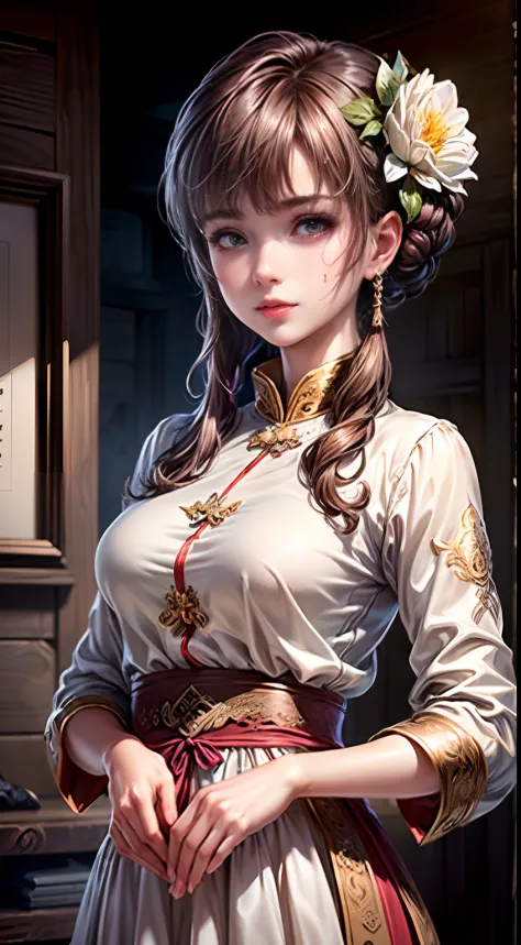 (best quality, masterpiece, extremely detailed cg, game cg:1.5), full bodyesbian,1 girl,an extremely delicate and beautiful girl...