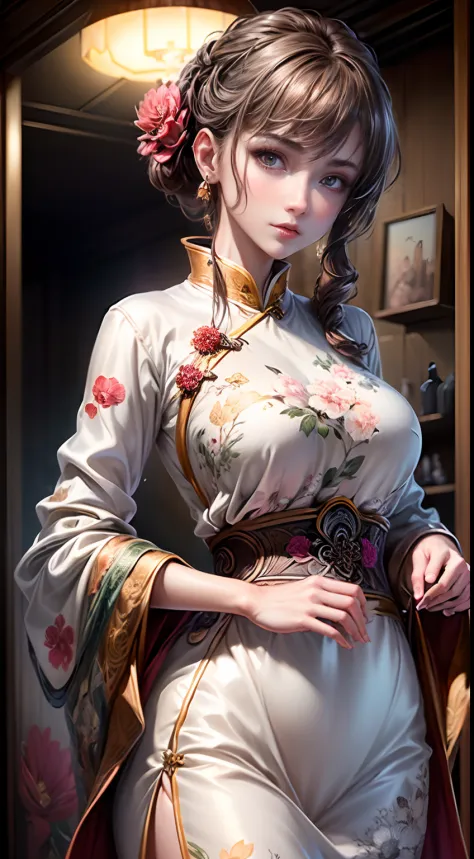 (best quality, masterpiece, extremely detailed cg, game cg:1.5), full bodyesbian,1 girl,an extremely delicate and beautiful girl...