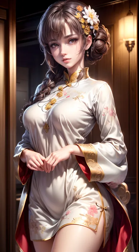 (best quality, masterpiece, extremely detailed cg, game cg:1.5), full bodyesbian,1 girl,an extremely delicate and beautiful girl...