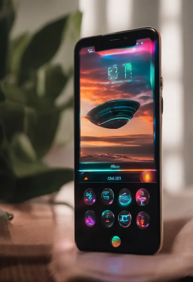 This toy phone is unlike any other, with a holographic display that projects images and plays futuristic music that transports you to another world.