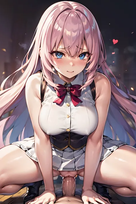​masterpiece, top-quality, Hi-Res, 1girl in, Honami Ichinose, White skirt、looking at the viewers,BREAK (masutepiece:1.2), Best Quality, High resolution, Unity 8k壁纸, (Illustration:0.8), (Beautiful detailed eyes:1.6), extra detailed face, Perfect Lighting, e...