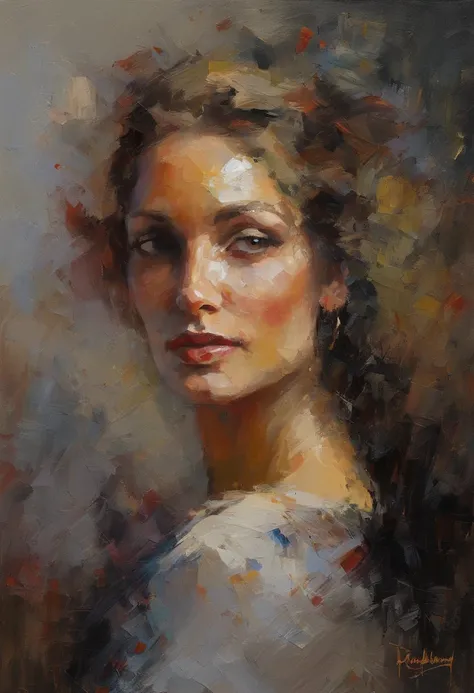 A painting of a woman with her eyes closed, sensual painting, Beautiful ...