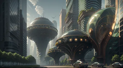 futuristic city,ultra-modern architecture,skyscrapers,pulsating neon lights,flying cars,hovering drones,advanced transportation ...