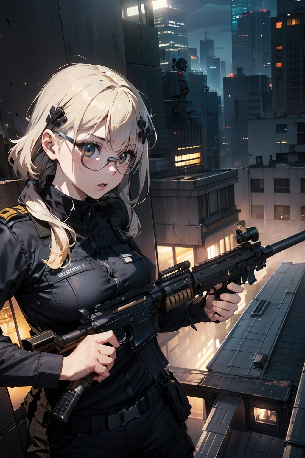 (Trained female soldiers)、((Ai - SeaArt AI