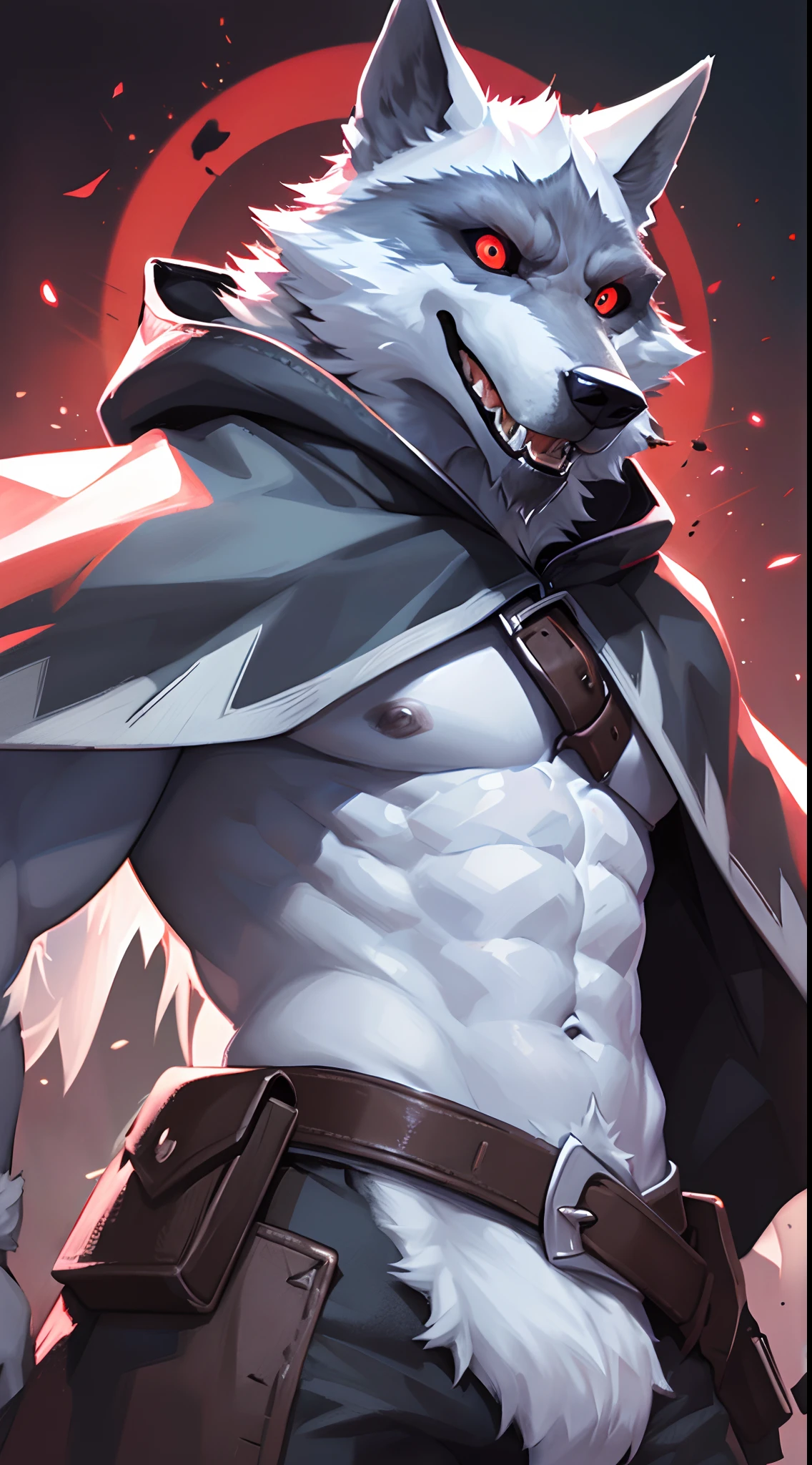 (the ultimate death wolf) best quality, ultra high res,1furry boy， solo ...