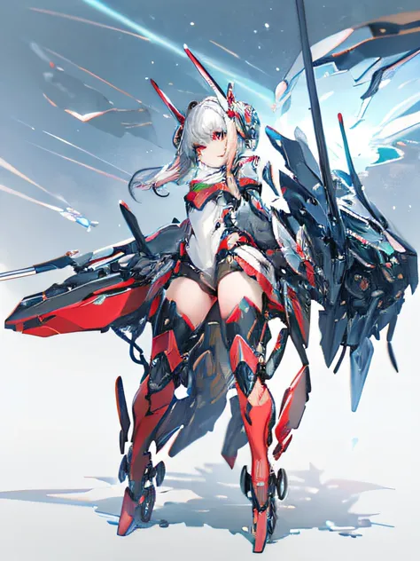 Cosmic Break, gear aurora, girl in mecha cyber armor, mechanized ...