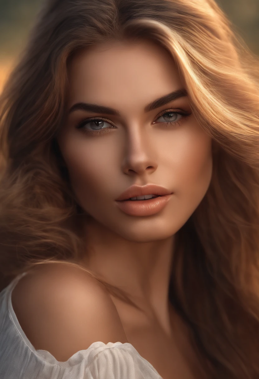Nahaufnahme eines 25-jährigen Mädchens mit langen Haaren, digitales rendern, inspiriert von Emma Andijewska, tumblr, Fotorealismus, ein perfektes Gesicht ), das schönste Mädchen der Welt, wunderschönes attraktives Gesicht, sinnlicher Ausdruck auf seinem Gesicht, attraktives weibliches Gesicht!!!, attraktive Gesichtszüge, sexy Lippen :5 stilvoll, attraktives schönes Gesicht, Das perfekte Gesichtsmodell, sexy Gesicht mit vollem Make-up