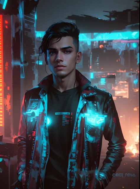 Background change cyberpunk handsome boy, Realistic face, 8k, full quality, Altra realistic, handsome cute boy