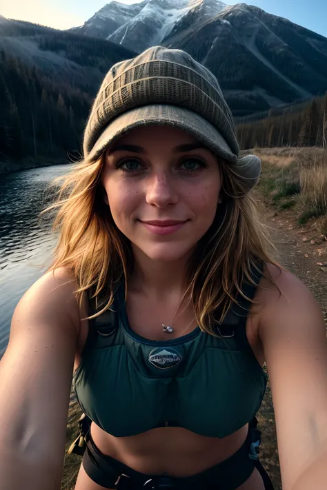  1 woman((upper body selfie, ha - SeaArt AI