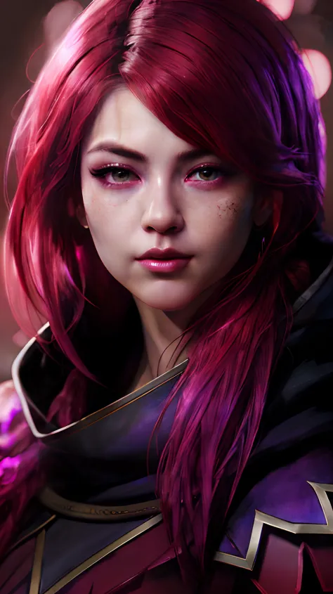 a close up of a woman with red hair and purple eyes, artgerm portrait, extremely detailed artgerm, steven artgerm lau, artgerm. ...