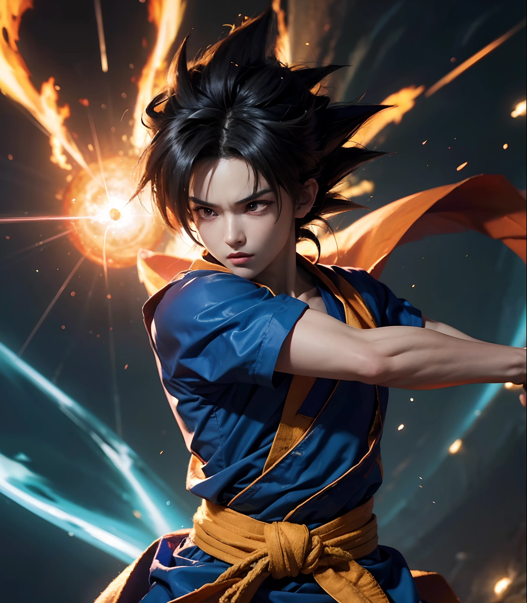 Anime,fictional Character,dragon Ball,illustration - Ultra Instinct Goku  Pose, HD Png Download - kindpng