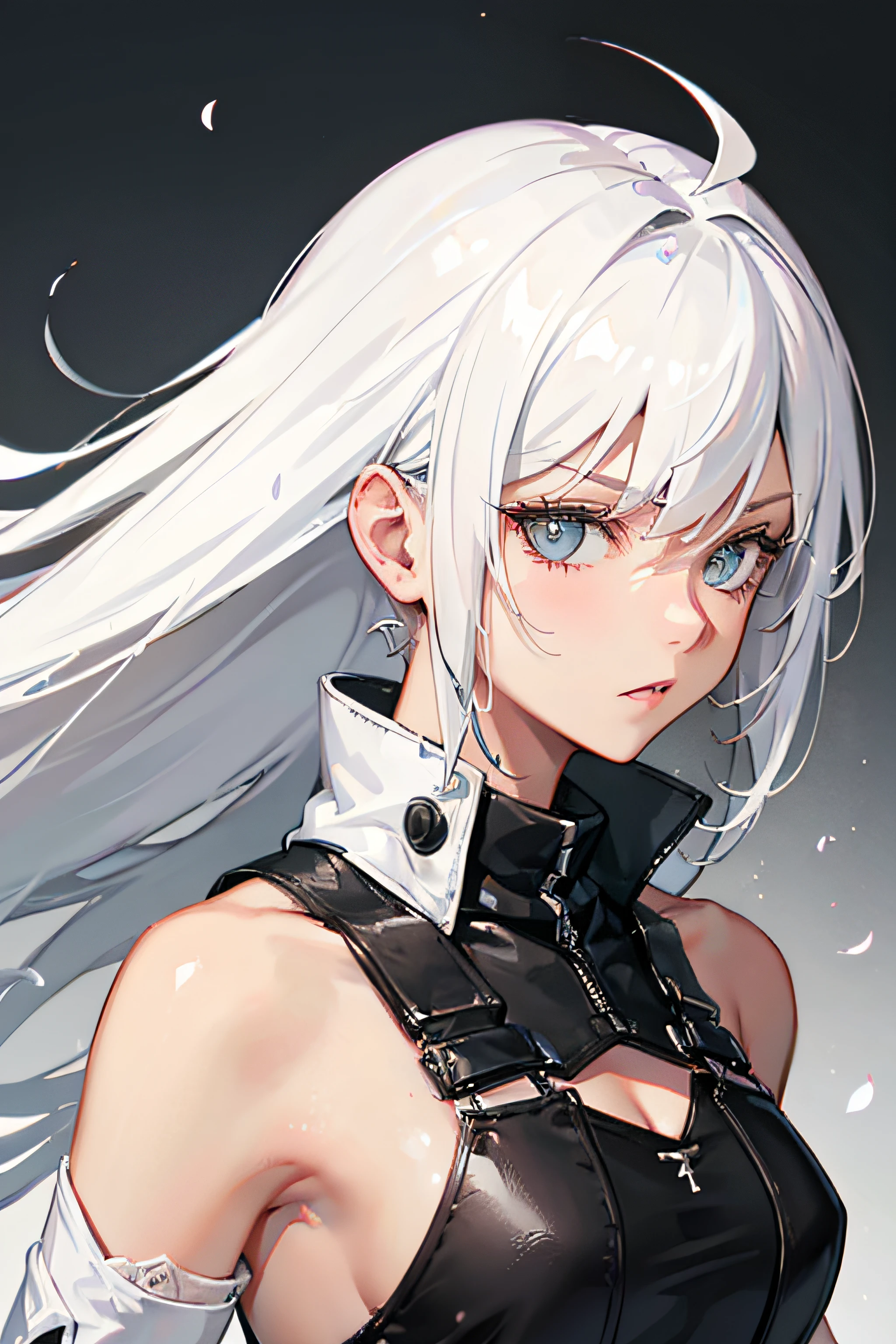 girl, white hair, badass, beautifull