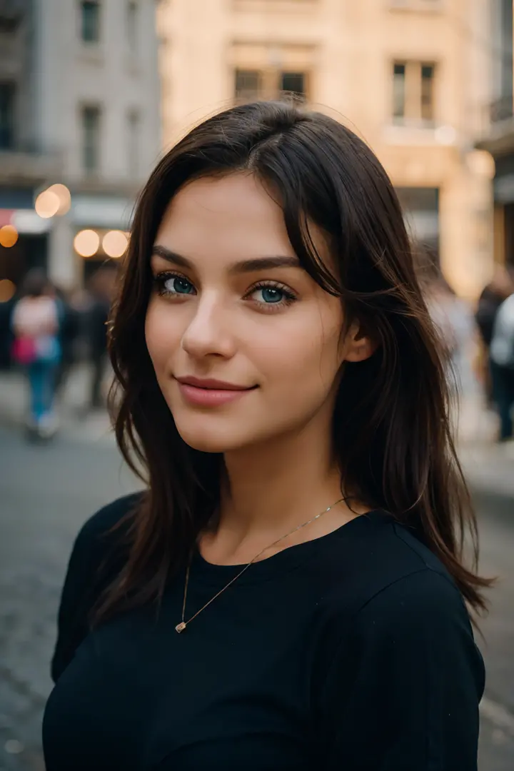 /imagine prompt: 150


cute beautiful brunette wearing a black tshirt and jeans (standing on the street), very detailed, 21 years old, innocent face, natural wave hair, blue eyes, high-res, masterpiece, best quality, intricate details, highly detailed, sha...