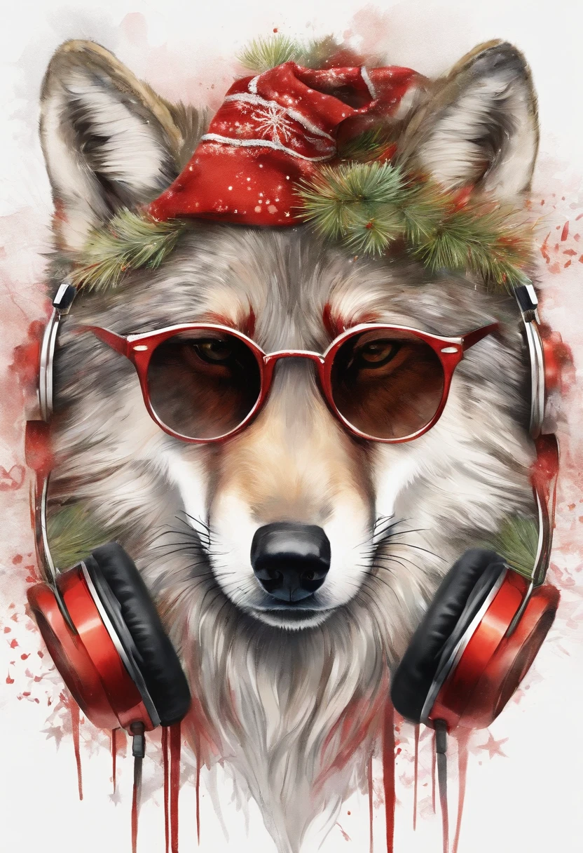 Portrait Hipster Portrait Wolf with Sunglasses Stock Illustration  1077860717 | Shutterstock