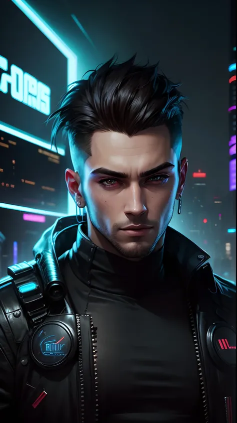 Ultra realistic cyberpunk handsome boy 4k realistic change background ...