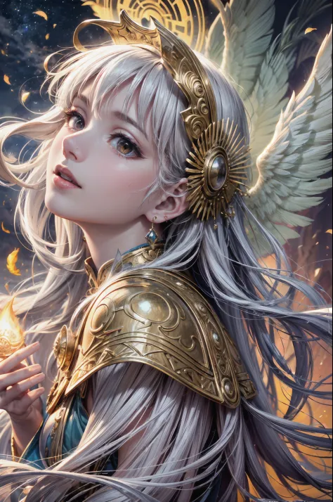 (highres:1.2),ultra-detailed,(realistic:1.37),guardian angel wings,divine flame,breathtaking landscape,ethereal glow,heavenly pr...