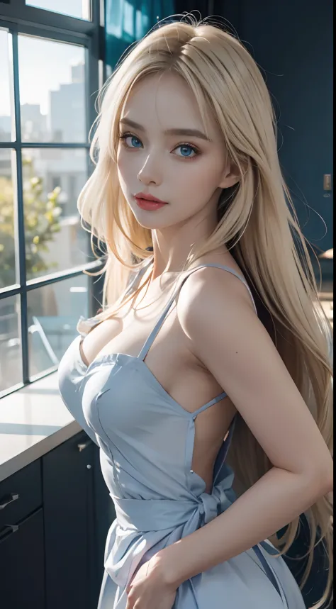 portlate、Alice in Wonderland、Blue sky、Bright and very beautiful face、Young shiny shiny white shiny skin、Best Looks、The most beautiful bright blonde hair in the world、finer hair、Super long silky straight hair、Beautiful bangs that shine、Glowing crystal clear...