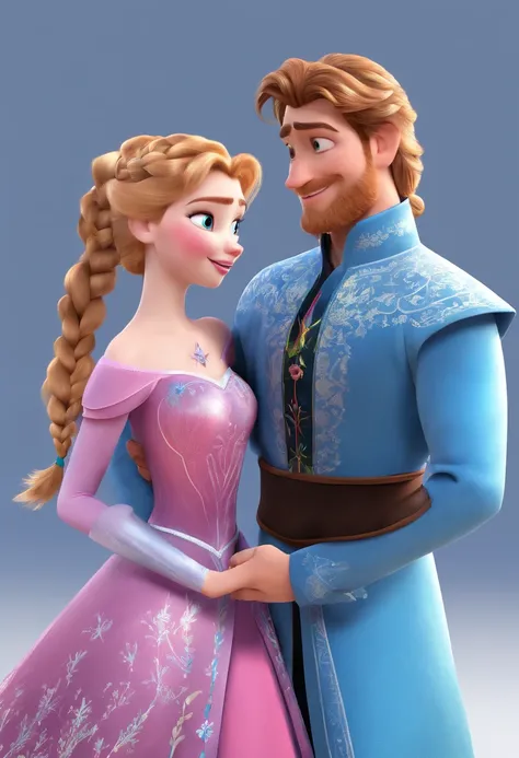 Elsa and Hans from the Disney movie frozen kissing - SeaArt AI