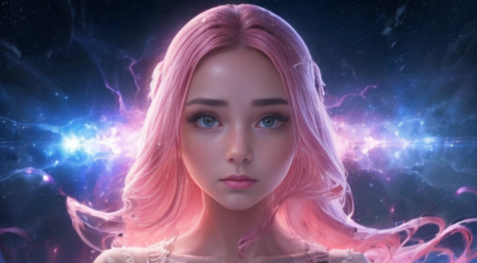 A woman in a light pink dress standing in a cherry forest, artgerm, paisagem realisitic, artgerm detalhado, perfects eyes, face perfect, ultra detaild, full body shot shot, (Skindentation: 1.5), realisitic, realisitic, (Masterpiece artwork: 1.5), conceptual artwork, details Intricate, highy detailed, realisitic, octane rendering, 8K, engine unreal, dinamic pose, best qualityer, high resolution, (rosto realisitic: 1.1), (hyper- realism: 1.1) , ((full_body)), perfects eyes, (shining skin: 1.2), ((coiffure))), ((perfect hands))), (very detailed background), ((dynamic background), ((lightning), (lightning), ((1girl)), wearing a robe, (((Cloak of Flow))), ((detailedeyes, high quality eyes, high quality face)), extremely complex light pink dress, magical robes), casting lightning, villany, spinning flame, radiation, spark, smoke, magie, (dramatic), epic, field of battle, Depth of field, bokeh, 4K, gothic, grays, particles.