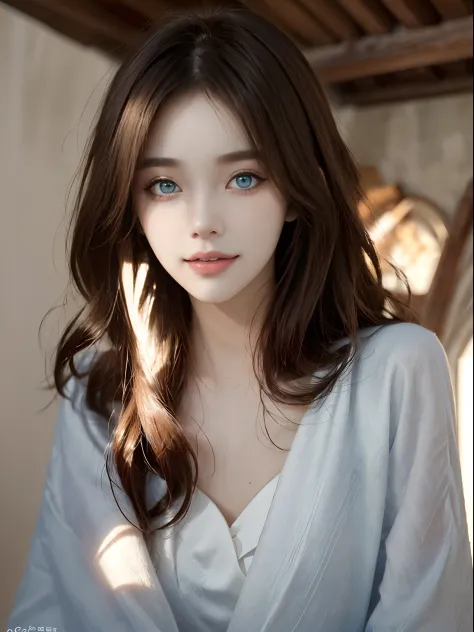 ((4K works))、​masterpiece、(top-quality)、1 beutiful girl、Slim body、tall、((Princess Dress Fashion))、(Detailed beautiful eyes)、Shot in the castle where the princess lives、((Face similar to Carly Rae Jepsen))、((Long boyish red hair))、((Smaller face))、((Neutral...
