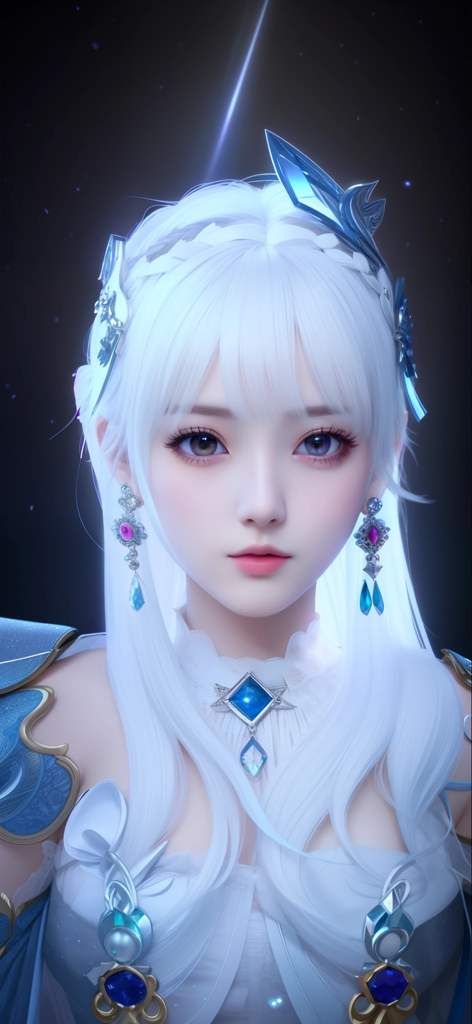 (极其细致的 CG unity 8k 壁纸), 世界上最美丽的艺术品, 1女孩, 上半身,韩国偶像, 吉秀,