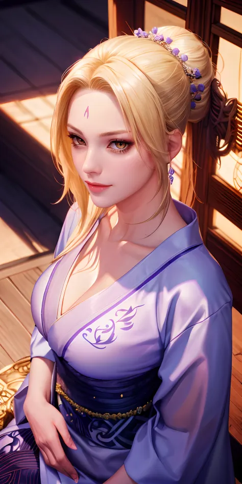 （（（ Tsunade_senju，Young and beautiful， Beautiful and fair，Perfect facial features，The facial features are tall and beautiful，wit...