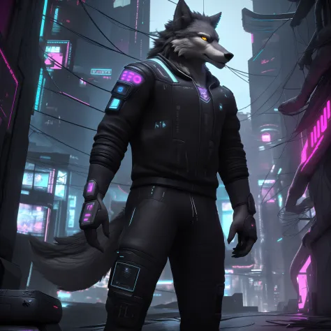 (high-quality, ultra-realistic:1.2),(16K, high-res, ultra-detailed),(a wolf:1.1) in (a digital world),(textures:1.1) in (3D),amazing Playstation 5 graphics,(cyberpunk:1.1)