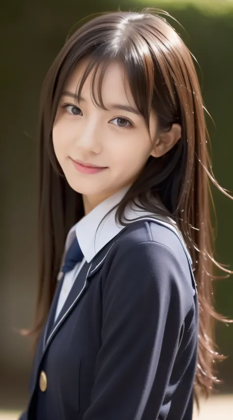 (((high detal,high-detail、​masterpiece,Attention to detail))),Arab-asian woman in uniform, Realistic Young Gravure Idol, a hyperrealistic schoolgirl, Japan school uniform, japanese girl school uniform, a hyperrealistic schoolgirl,Young Pretty Gravure Idol,...