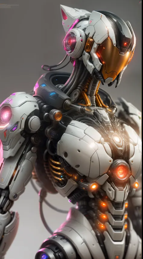 "Presidente Trump, Hyper-realistic robot with intricate biomechanical details and clean lines, Showing the xenonorpho aesthetic . una obra maestra presentada en Zbrush Central."