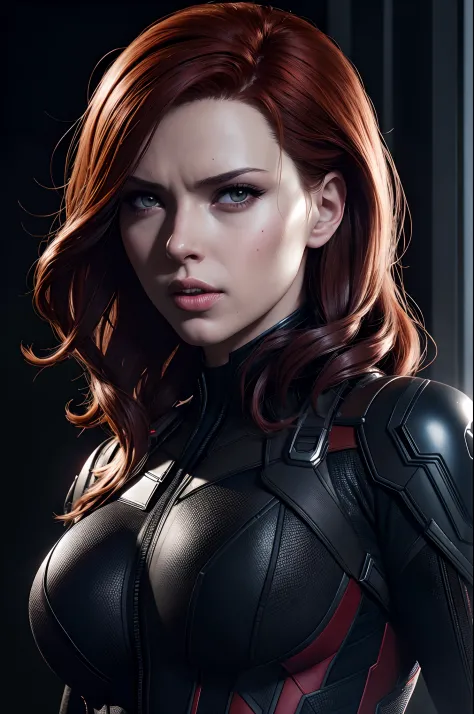 Marvel, black widow, realistically, dynamic lights, sexy, gray stubble, full shoot, (extremely detailed CG unity 8k wallpaper), ...