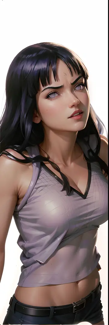 Hinata Hyuga, extremamente realista, muito linda