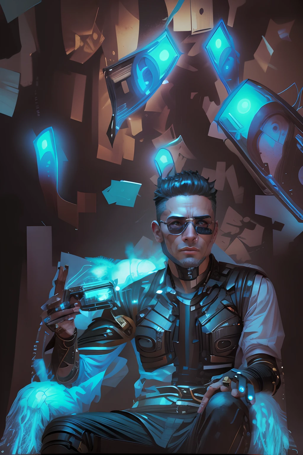 Change background cyberpunk handsome boy.realistic face,8k, ultra realistic