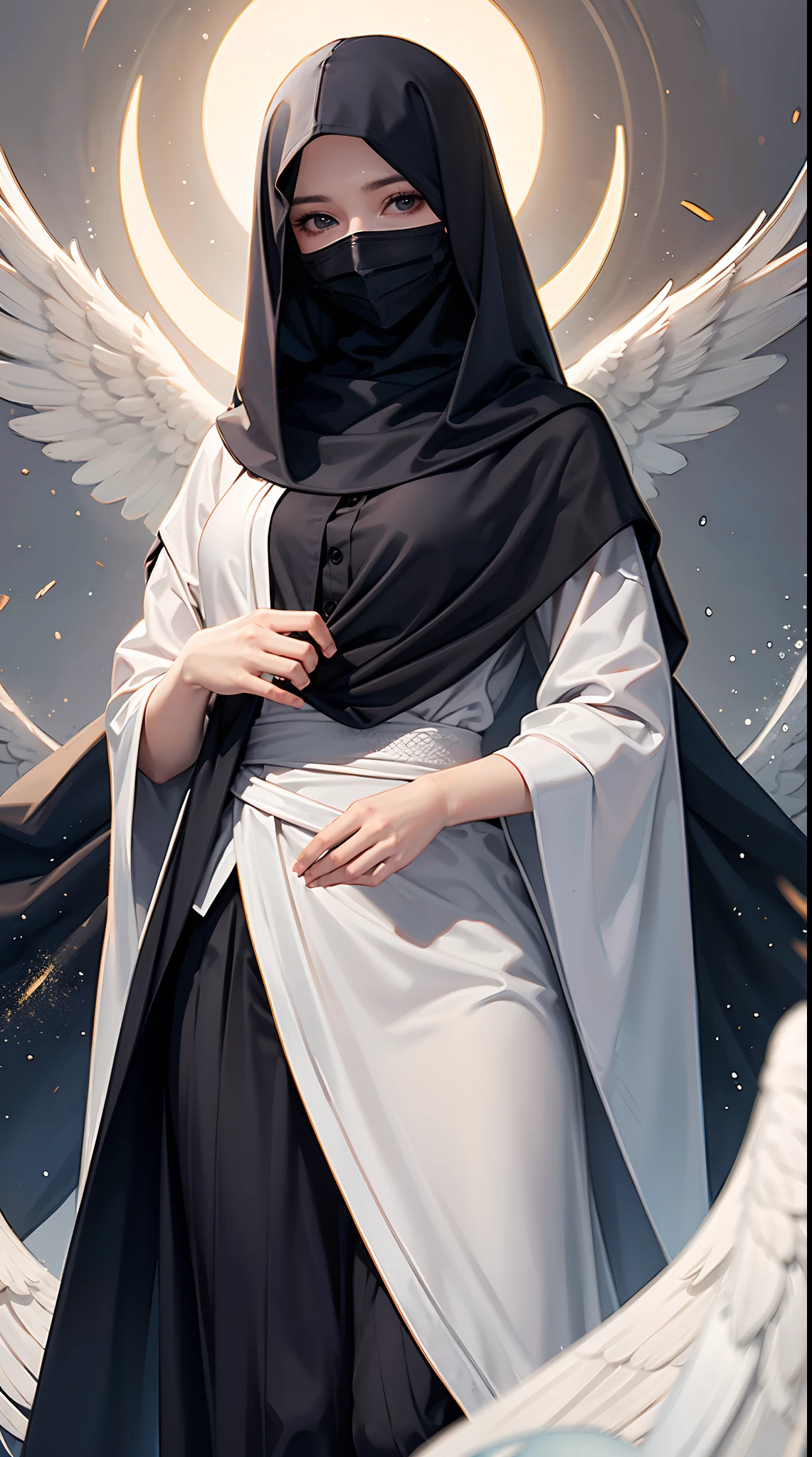 Anime - style image of a woman dressed in a nun outfit and veil - SeaArt AI