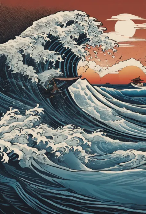 ukiyoe.surf.samurai.wave