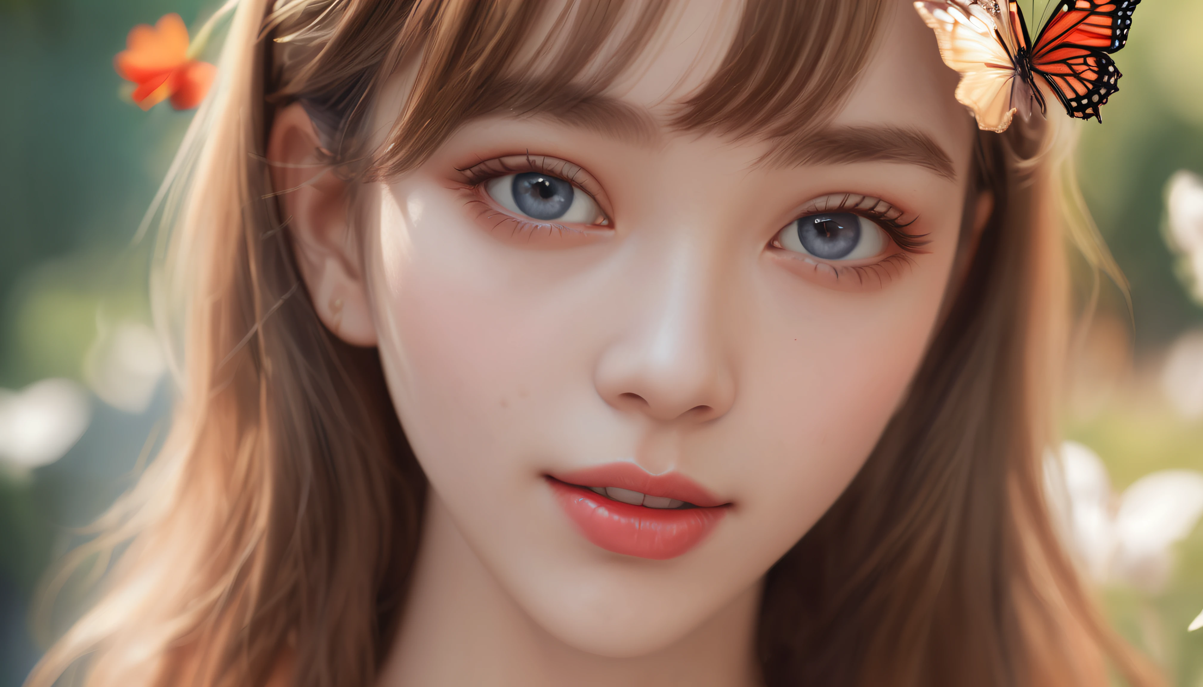 /imagine prompt:(best quality,highres,masterpiece:1.2),ultra-detailed, (realistic,photorealistic,photo-realistic:1.37),girl, (nsfw), (nude), naughty,playful, detailed eyes,detailed lips,nymph-like beauty,nurse costume, cute,adorable,expressive face,long eyelashes,hazel eyes, innocent smile,cheeky expression,curly hair,beautifully styled, bright red lipstick,soft skin,sparkling eyes, material: oil painting,illustration,high-resolution photograph, additional details: blooming flowers,lush garden background,butterflies fluttering around, color palette: vibrant and lively colors, pastel shades, lighting: soft natural light,golden hour, art style: portrait,realistic rendering,romantic aesthetic,bright and cheerful atmosphere, Mysterious, Coffee House/Cafe, oil, portrait, Game engine rendering, Grainy, game item, blue colors, Groundcore, backlit lighting, UHD --ar 16:9