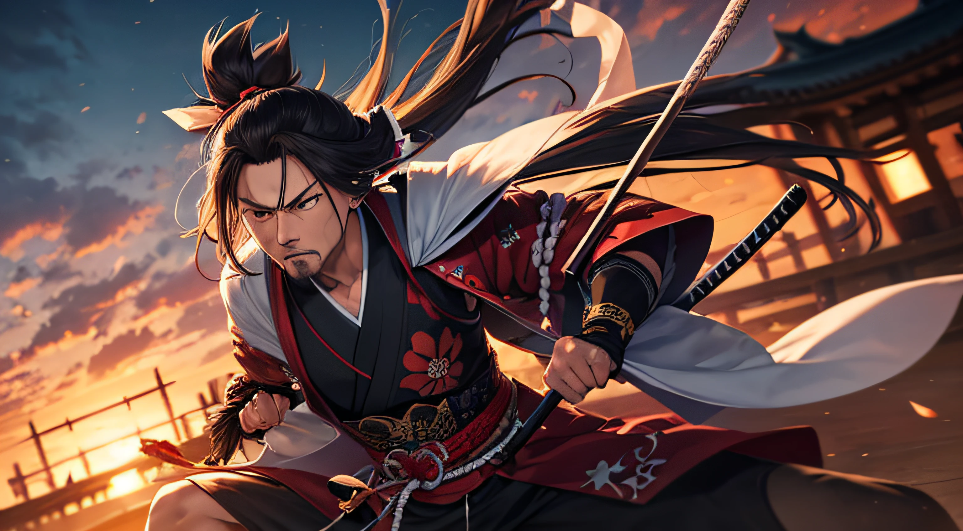 Miyamoto Musashi em uma batalha